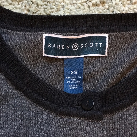 Karen Scott Striped Cardigan, XS - Picture 8 of 8